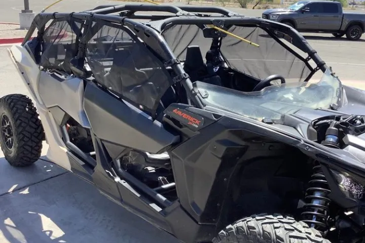 a car parked on the side of a vehicle